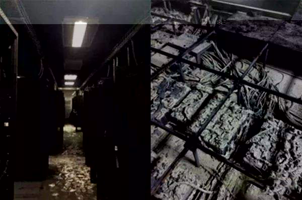 UPS电池短路起火